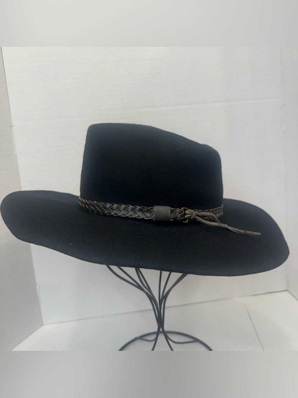 Vintage Youth S Black Wool Texas Hat Co. Cowboy Hat